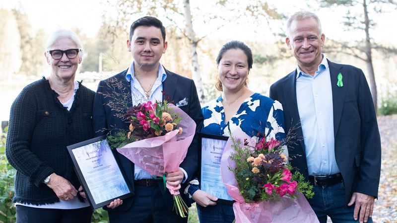 Anna Forslund and Antonio Akiki