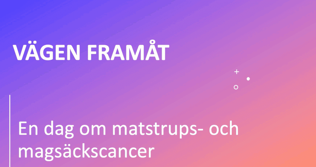 Konferens om matstrups- och magsäckscancer – vägen framåt